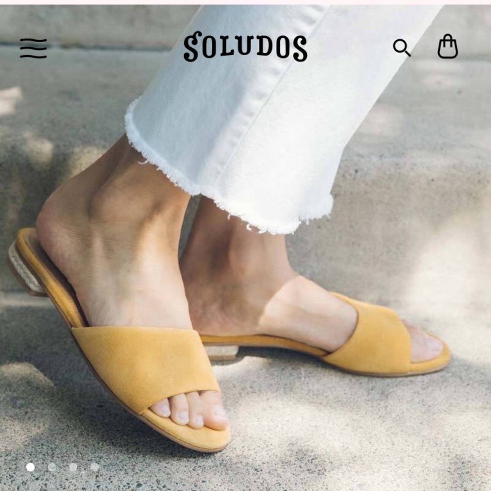 Soludos Anouk Slide Sandal in Marigold